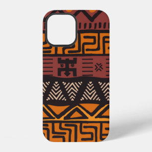 Funda Para iPhone 12 Patrón bohemio tribal de colores vivos con genoma
