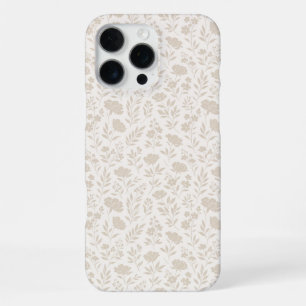 Funda Para iPhone 16 Pro Max Patrón Botánico Minimalista de Lujo