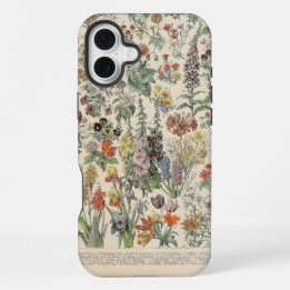 Funda Para iPhone 16 Plus Patrón botánico vintage