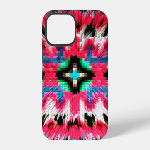 Funda Para iPhone 12 Patrón caleidoscópico colorido y espinosoabstracto
