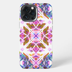 Funda Para iPhone 13 Pro Max Patrón Caprichoso Morado Azul Rosa Colorido