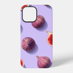 Funda Para iPhone 12 Patrón colorido de frutas de higos frescos sobre p