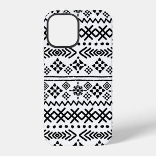 Funda Para iPhone 12 patrón continuo boho de arte tribal