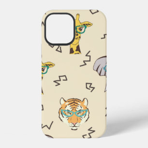 Funda Para iPhone 12 Patrón continuo con adorables animales africanos: 