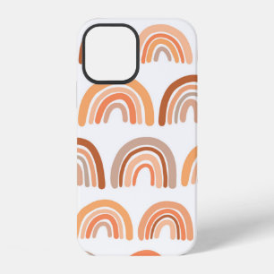 Funda Para iPhone 12 Patrón continuo con arcoíris. Textura dibujada a m
