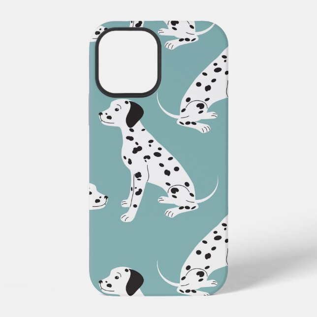 Funda Para iPhone Patrón continuo con dálmata lindo (Reverso )