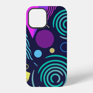 Funda Para iPhone 12 Patrón continuo con diferentes tipos de geométrico