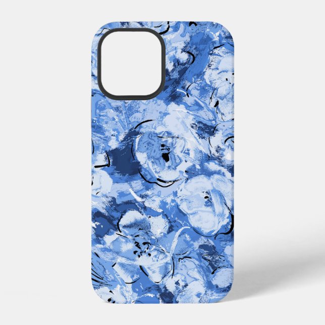 Funda Para iPhone Patrón continuo con flores (Reverso )