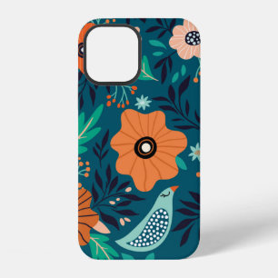 Funda Para iPhone 12 Patrón continuo con ornamento floral