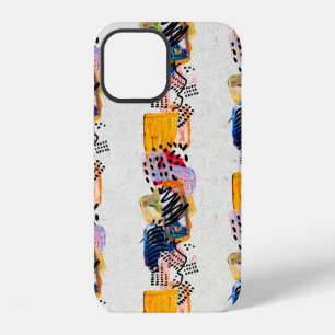 Funda Para iPhone 12 Patrón continuo con pinceladas pintadas a mano. Ar
