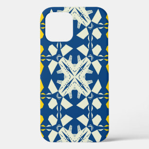 Funda Para iPhone 12 Patrón continuo con sensación asiática tribal, abs