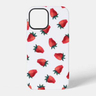 Funda Para iPhone 12 Patrón continuo de acuarela con fresas
