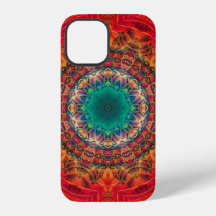 Funda Para iPhone 12 Patrón continuo de adorno floral colorido abstract