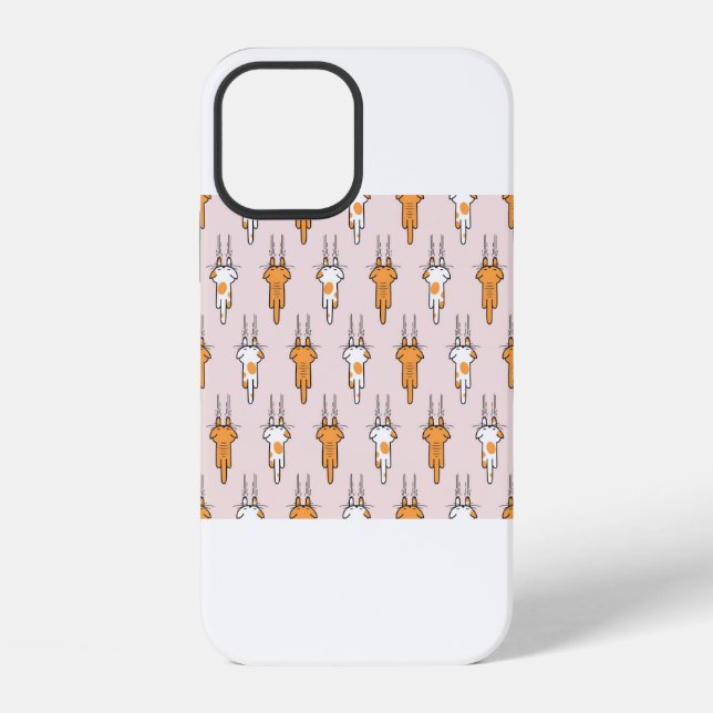Funda Para iPhone Patrón continuo de arañazos de gato (Reverso )