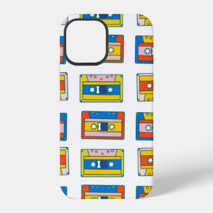 Funda Para iPhone 12 Patrón continuo de arte pop de los 90 de cintas de
