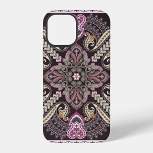 Funda Para iPhone 12 Patrón continuo de coloridos motivos vintage de ma