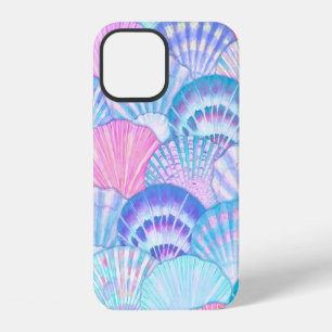 Funda Para iPhone 12 Patrón continuo de concha marina en acuarela. Dibu