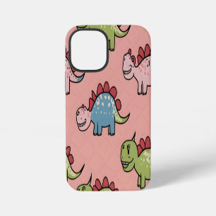 Funda Para iPhone 12 Mini Patrón continuo de dinosaurio lindo