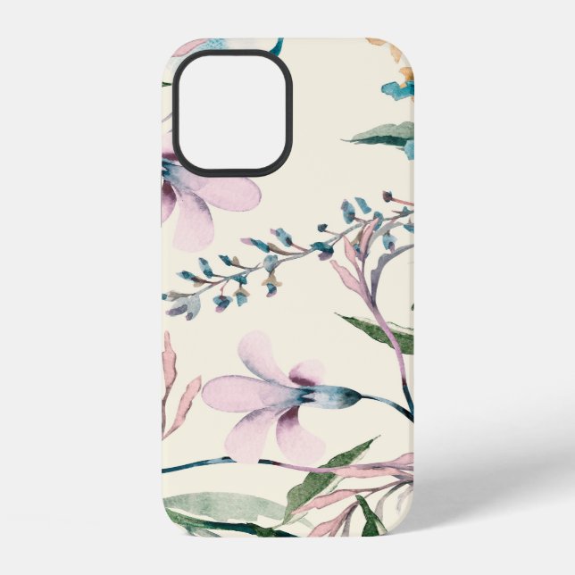 Funda Para iPhone Patrón continuo de flores de campo (Reverso )