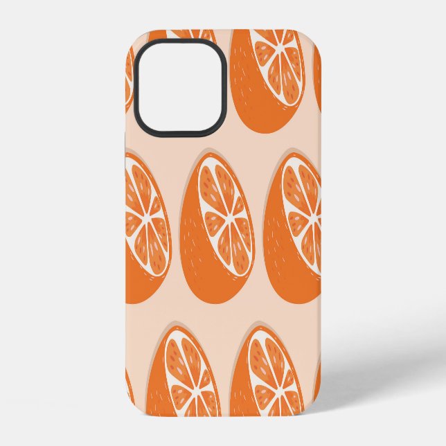 Funda Para iPhone Patrón continuo de frutas. (Reverso )