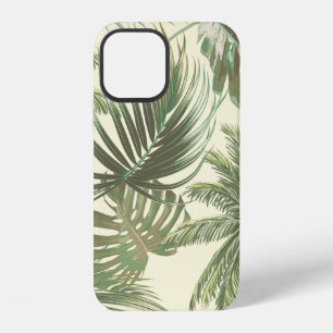 Funda Para iPhone 12 Patrón continuo de hojas tropicales