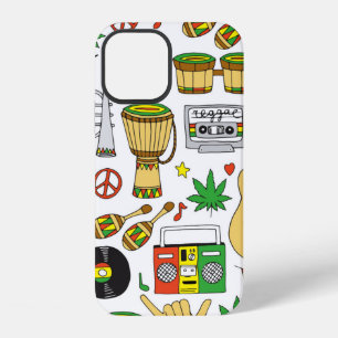 Funda Para iPhone 12 Patrón continuo de instrumentos musicales. Fondo d