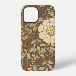 Funda Para iPhone 12 Patrón continuo, fondo con flore decorativas