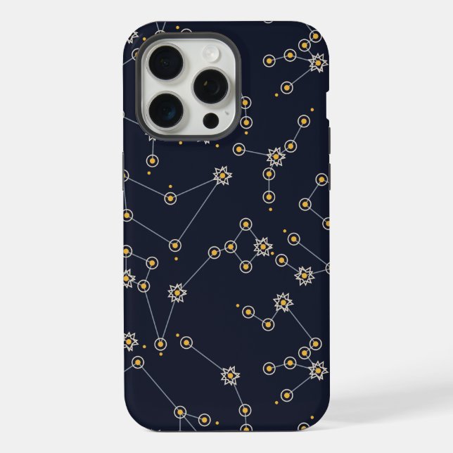 Funda Para iPhone Patrón continuo místico celestial (Reverso )