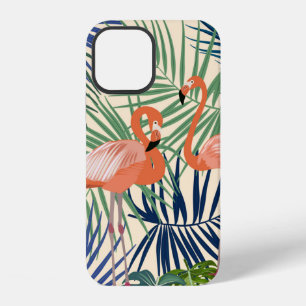 Funda Para iPhone 12 Patrón continuo tropical con flamenco. Botánica d