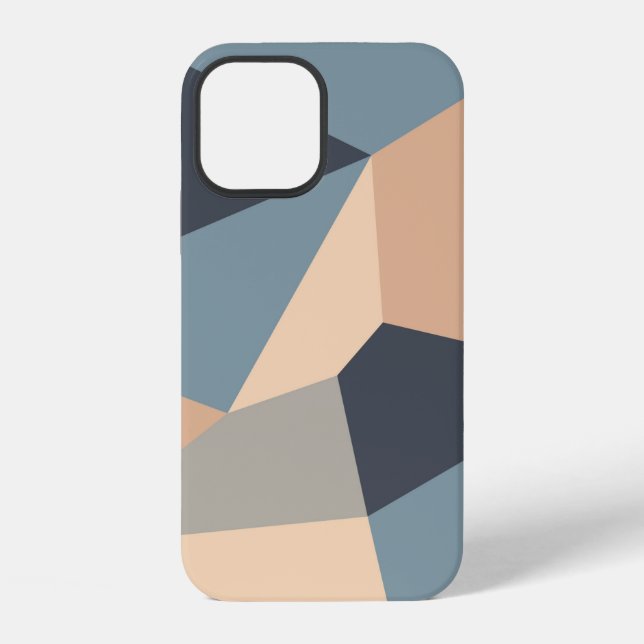 Funda Para iPhone Patrón continuo variado poligonal. multicolor (Reverso )