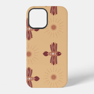 Funda Para iPhone 12 Patrón continuo vintage con pájaros creativos en E