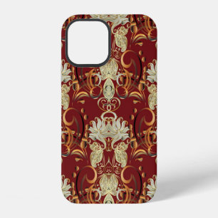 Funda Para iPhone 12 Patrón continuo vintage. Papel pintado floral orna