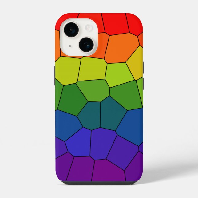 Funda Para iPhone Patrón COOL del Arcoíris (Reverso )