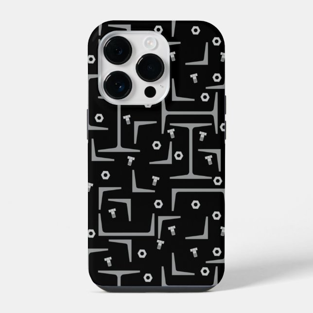 Funda Para iPhone Patrón de acero estructural (Reverso )