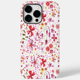 Funda Para iPhone 14 Pro Max Patrón de Acuarela Floral