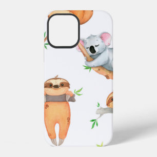 Funda Para iPhone 12 Patrón de acuarela pintado a mano tropical lindo a