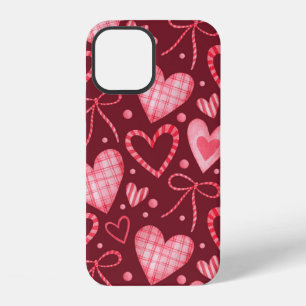 Funda Para iPhone 12 Patrón de acuarela sin foco en colores rosados