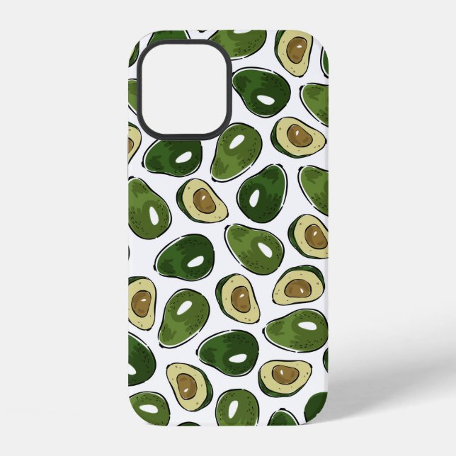 Funda Para iPhone Patrón de aguacate (Reverso )