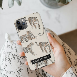 Funda Para iPhone 11Pro Max Patrón de animales salvajes del leopardo de la jun