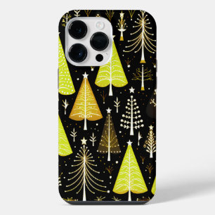 Funda Para iPhone 14 Pro Max Patrón de árbol de navidad
