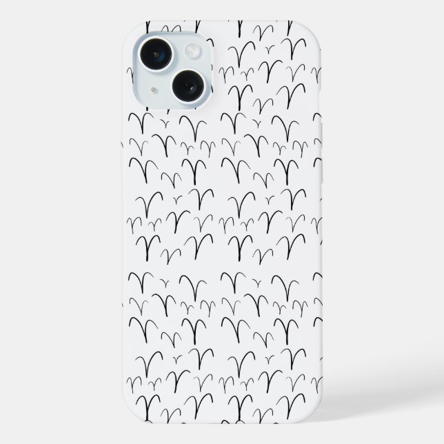 Funda Para iPhone Patrón de Aries Cute (Reverso )
