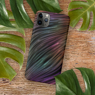 Funda Para iPhone 16 Pro Max Patrón de arte 3D funky oscuro azul teal verde