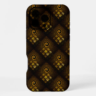 Funda Para iPhone 16 Pro Max Patrón de arte abstracto boho elegante moderno dor