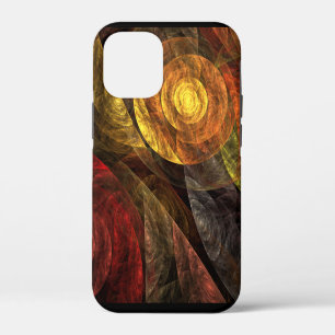 Funda Para iPhone 12 Mini Patrón de Arte Abstracto Floral Moderno de Flor So