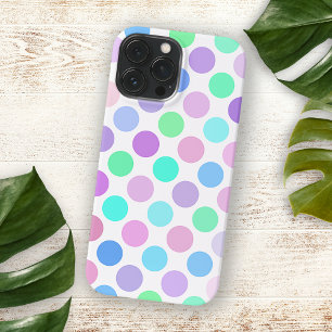 Funda Para iPhone 16 Pro Max Patrón de arte de lunares pastel de verano colorid