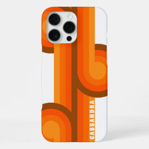 Funda Para iPhone 16 Pro Max Patrón de arte de mediados de siglo en amarillo na