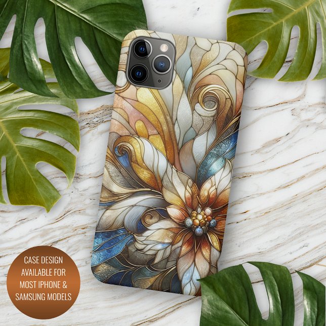 Funda Para iPhone Patrón de arte de mosaico con motivos florales de  (Subido por el creador)