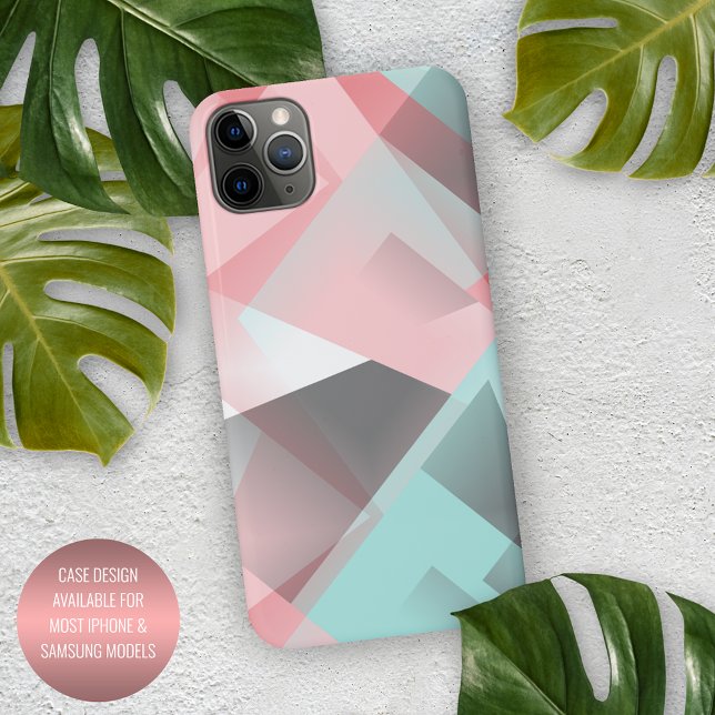 Funda Para iPhone Patrón de arte de pastelito geométrico de cadera (Subido por el creador)