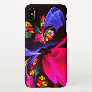 Funda Para iPhone XS Max Patrón de arte de resumen floral colorido moderno 