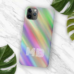 Funda Para iPhone 16 Pro Max Patrón de arte de teñido en rayas con colores de a